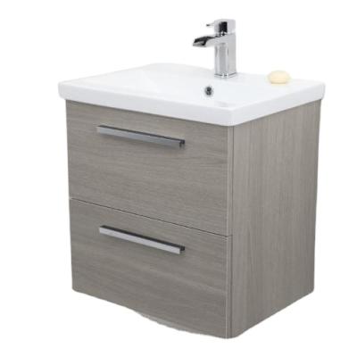 China 24 Inch Two Drawers Modern Ceramic Bathroom Vanity Units for sale