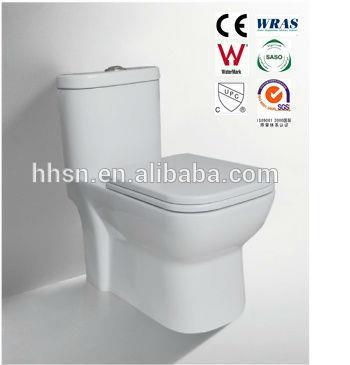 China Ceramic Concealed Cistern HHSN Dual Flush Bathroom Toilet , Economical One Piece Wc Toilet HS1003 for sale