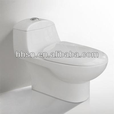 China Double-Flow HHSN HH6T121 Modem Washdown Toilet One Piece Design for sale