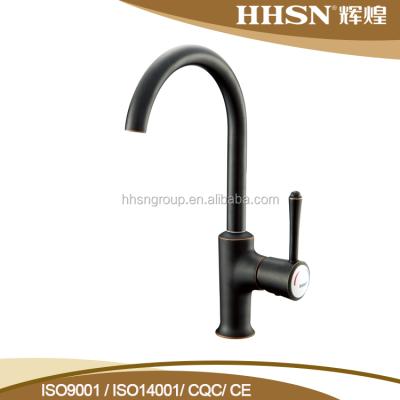 China HHSN Contemporary Black Paint Kitchen Faucet for sale