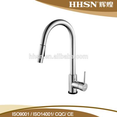 China HHSN Contemporary Single Handle Chrome Plate Kitchen Faucet for sale