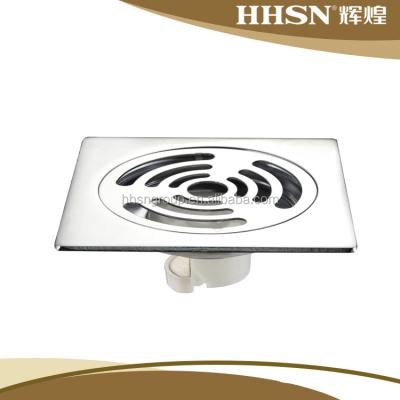 China HHSN Strainer Square Stainless Steel Bathroom Shower Floor Drain HH37637 for sale