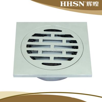 China Concrete Floor Drain Cover Brass Strainer HHSN Sink Plumbing Drainage for sale