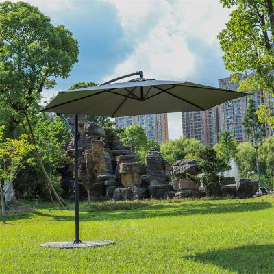 China Outdoor Beach Umbrella Patio Garden Restaurant Iron Banana Umbrella for sale