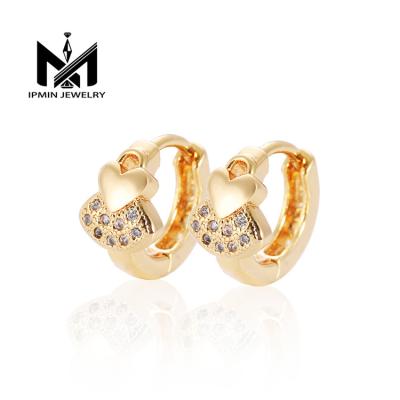 China 2019 High Quality Jewelry 18k Gold Filled Mini Earrings Women Wedding Earrings for sale