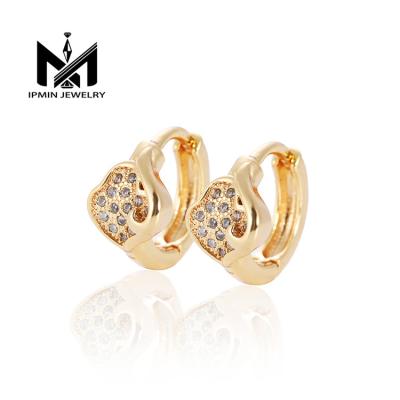 China High Quality Elegant 18k Gold Plated Fashion Jewelry Women's Hoop Earrings for sale