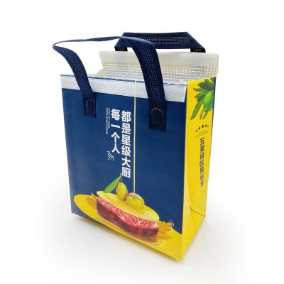 China Cooler Reusable Non Woven Food Insulation Bag Thermal Delivery Bag For Food Delivery for sale