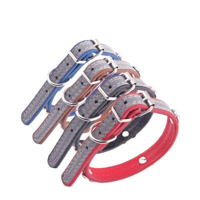 China Small Animals Dog Collars For Cats And Dogs Pu With Dog Bone Pattern Collars For Dog Collars For Leashes For Pets for sale