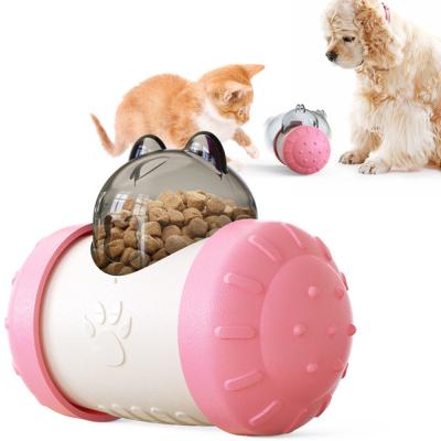 China Stored Automatic Pet Food Leak Ball Pet Tumbler Leakage Device Cat Dog Food Leakage Toy Dog Food Leakage Device for sale