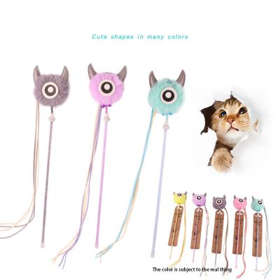 China Stocked cat supplies new cat cat sticks strange big-eyed acorn cat toys crystal fairy cat cat sticks wholesale manufacturers for sale