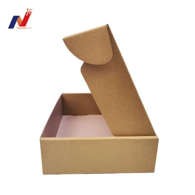 China Factory Price Recyclable Kraft Paper Box Packaging Two Side Shipping Carton for sale