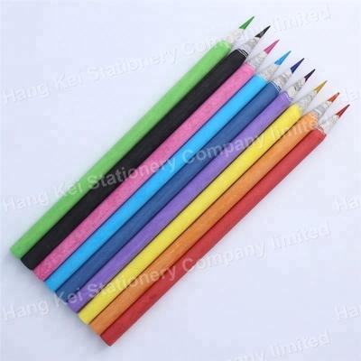 China Cheap Price Writing Edged Children Drawing Color Lead Color Paper Pencil Set for sale