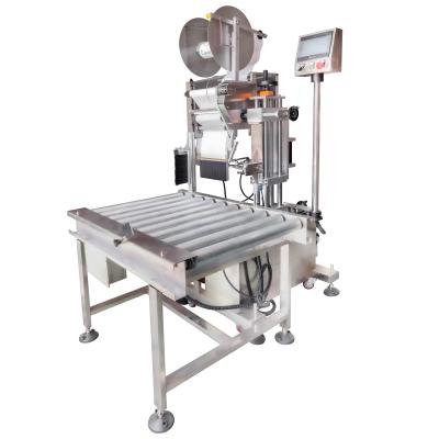 China Full Automatic Double-Sided Paper Box Corner Sticker Heavy Cargo Labeling Machine for sale