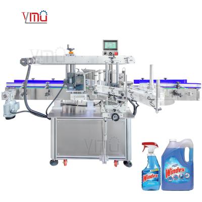 China YIMU YM620 Lubrificante Automático Lanudry Detergente Jerry pode jarra Double Sided Autocolante Quadrado Flat 2 lados garrafa máquina de rotulagem à venda