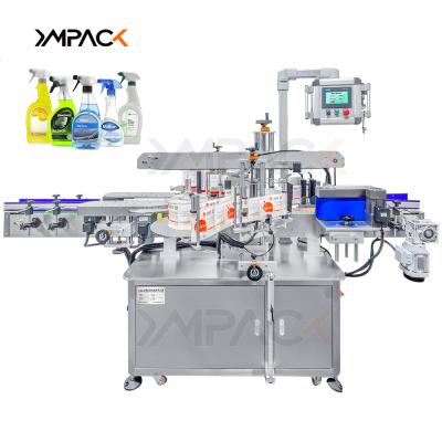 China Yimu YM620 Automatic Double Side Square Bottle Label Applicator For Plastic Glass Bottle Te koop