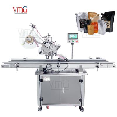 China YM210 Full Automatic Stand Up Pouch Bag Labeling Machine for Bag Box for sale