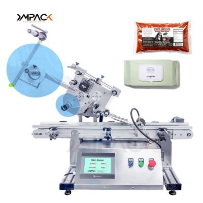 China YM410 2024 Automatic Manufacturing Packaging Machine for Flat Top Side Sticker Labeling for sale