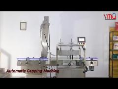 Lid Pressing Automatic Capping Machine Sealing Labeling Straight Linear