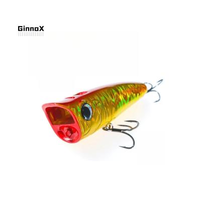 China Wholesale Artificial Hard Plastic Freshwater Saltwater 8.5g 15g ABS Ginnox Floating Bass Trout Walleye Popper Fishing Lure for sale