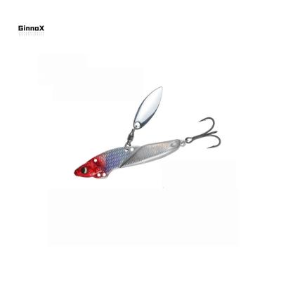 China Surf 8g 16g 21g BKK Fast Sinking Ginnox Lead Along Wholesale Hard Saltwater Metal Copper Plated Freshwater Hooks Lure Building Spoon VIB Fishing for sale