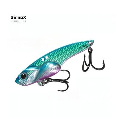 China Ginnox Surf Lead Along Wholesale Hard Saltwater Metal Freshwater Plated Copper Fast Sinking BKK Hooks Lead Bass Trout Pike VIB Fishing Lure for sale