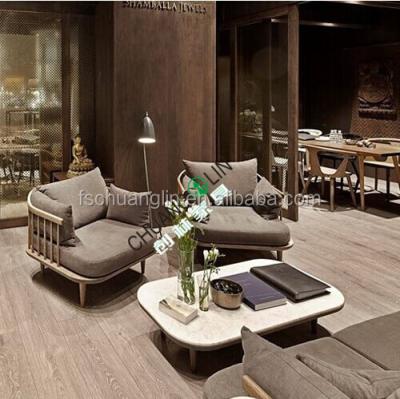 China Modern Modular Hotel Furniture Living Room Anti-scratch Solid Wood Sofa Set Furniture for sale