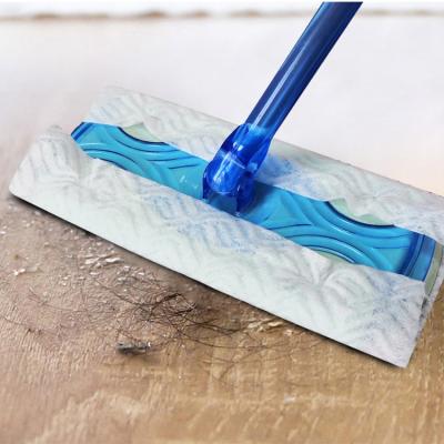 China Durable Non-woven Disposable Soft Floor Cloth Polyester Floor Cloth Sale Electrostatic Dust Collector Cleaning Mop Pads 100 for sale