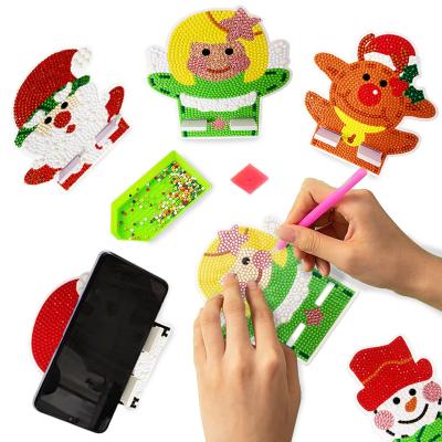 China Custom DIY Diamond Handcriafts Kit Desktop Phone Painting Cute Stand Customization for sale