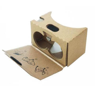 China V2 Custom Printed 3D Virtual Reality Glass Google Cardboard VR Paper Glass For Android /IOS for sale