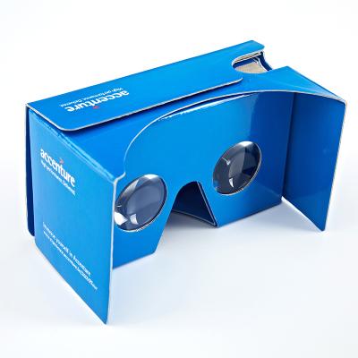 China Custom Brand V2 Promotional Google Cardboard VR Paper Glasses 360 VR Headsets for sale