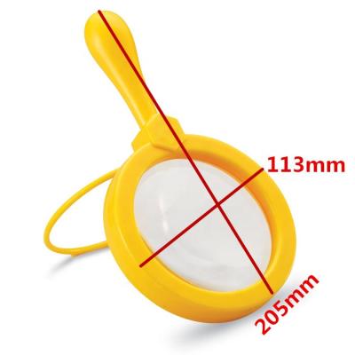 China Witn Stand Learning Resources Educational Kids Magnifier Huge Magnifying Glass For Children With Stand for sale