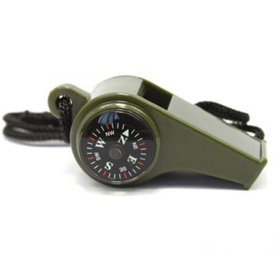 China Outdoor Multifunctional Eco-friendly Whistle Compass High Frequency Lifeguard Whistle Military Whistle With Lanyard for sale