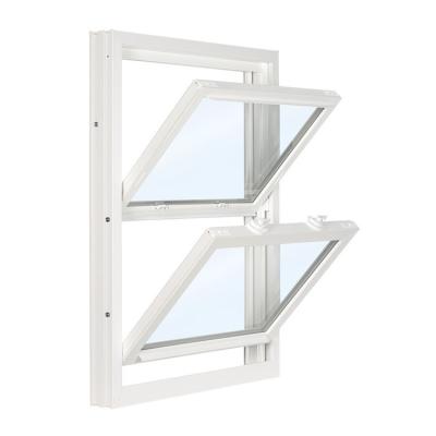 China Magnetic Screen Latest Window Designs Custom Windows  Factory White Pvc Frame Vinyl Double Hung Pvc Frame Custom Windows for sale