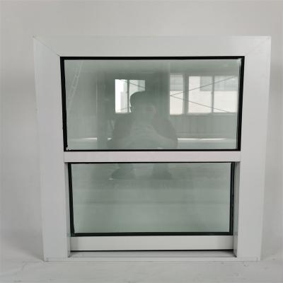 China Magnetic Screen High Quality Aluminum Single Hung Window Top Single Hung Sash Aluminum Hung Window With Tilt for sale