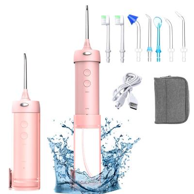 China IPX7 Waterproof ODM 2021 Amazon Best Selling Oral Cordless Portable Rechargeable Electric Ultrasonic Dental Irrigator Teeth Cleaner Water Flosse for sale