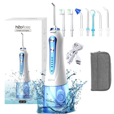 China IPX7 Waterproof 2021 OEM Water Jet Teeth Dental Oral Irrigator Portable Plus Wireless Cleaning Problems Solution For Family 300ML Factory for sale