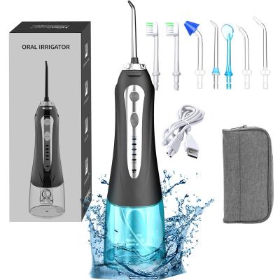 China IPX7 Waterproof 2021 New Design Cordless Waterproof 5 Modes 300ml Tank Water Flosser Portable Traveling Teeth Care Oral Irrigator Factory OEM for sale