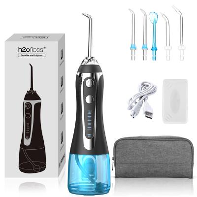 China IPX7 Waterproof Water Flosser 300ML IPX7 Makes Home and Travel Flossing Portable and Rechargeable Water Dental Oral Irrigator Wireless Waterproof for sale