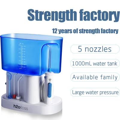 China IPX7 Waterproof 2021Water Flosser Irrigator Dental Oral Teeth Water Jet Cleaner Pick Spa Tooth Care Clean with 6 Multifunctional Tips for Family for sale