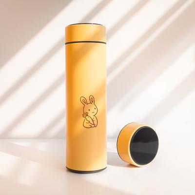 China Sustainable Sale 17OZ LED Smart Thermos Temperature Display Reminder Stainless Steel Hot Water Bottle for sale