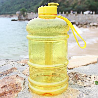 China Plastic Sports 2.2l Gallon 2 Drinks Sustainable Half Her Motivational Water Bottle With Time Marker Sleeves For Sports for sale