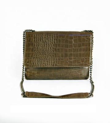 China High quality crocodile clutch handbag women pinch small messenger shoulder bag for sale