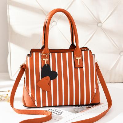 China New high quality fashion designer in stock PU leather lady handbag luxury handbags for women fashion bags for sale