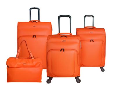 China New Vacation Travel Trolley Luggage Sets Cheap Suitcase Cover Soft Luggage With Carry On Bag for sale