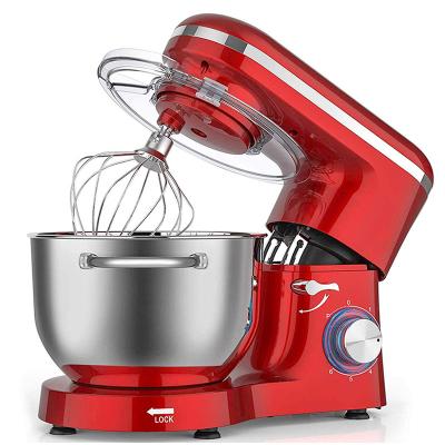 China Design 6 Speed ​​Tilting Head Mini Stand Mixing Machine Mixer with Stainless Steel Mixing Bowl, Dough Hooks, Beaters for sale