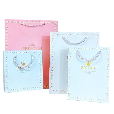 China Custom New Jewelry Handbag Children's Birthday Return Gift Paper Bag for sale