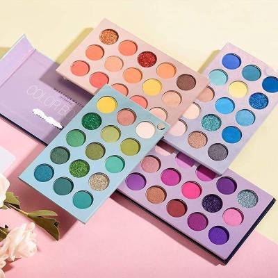 China EYE Beauty Glazed Colorful Eyeshadow Palette Shadows Palette Glitter Highlighter Shimmer Make Up Pigment Matte Eye Shadow Palette for sale