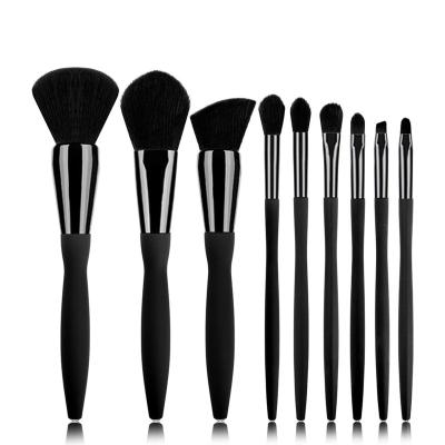 China Angular Blush Makeup Brushes/With Drill Handle Makeup Brush Set/Custom Logo Make Up Brushes Set Brush 9pcs for sale