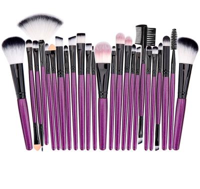 China Angular Blush Brush Make To Install Kit Wholesale Wood Handle Private Luxury Black Label Base Brush Set Makeup Cosmetic Brushes for sale