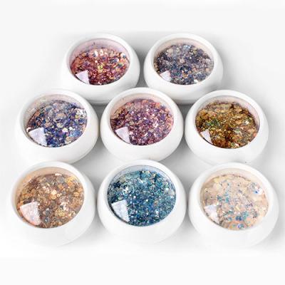 China Gold Silver Blue Colorful Decolor Nail Art Sticker Accessories Diamond Charming Glitter Nail Art Decoration for sale